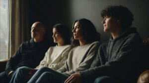 Family therapy session in the Inland Empire with Medi-Cal acceptance, showing a family listening together.